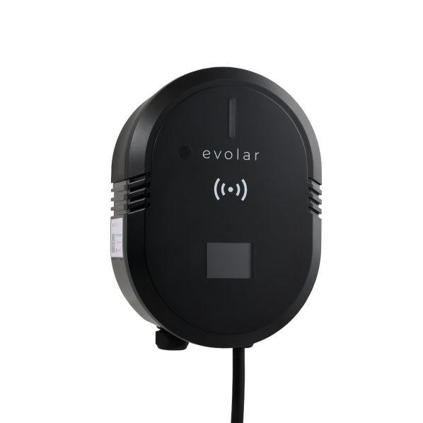 Evolar EV Charger laadpaal - 3-fase 11kW - Wifi + 5 meter kabel - Type 2 - Zwart