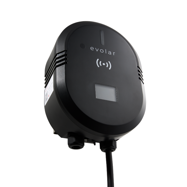 Evolar EV Charger laadpaal - 3-fase 11kW - Wifi + 5 meter kabel - Type 2 - Zwart
