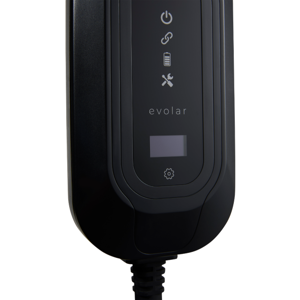 Evolar EV Charger laadpaal - 3-fase 11kW - Wifi + 5 meter kabel - Type 2 - Zwart